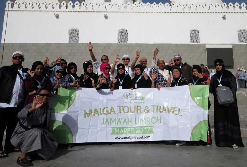 #htmlcaption125 Jama'ah Umroh Maiga Travel