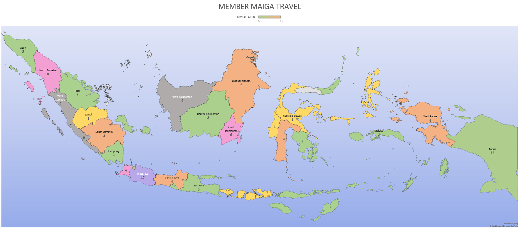 Peta Member Maiga Travel